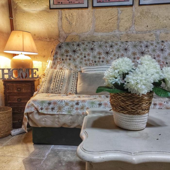 Salon cosy pour des sejours de vacances à Arles